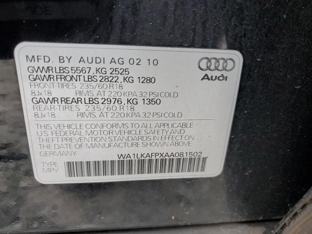 Photo 11 VIN: WA1LKAFPXAA081502 - AUDI Q5 PREMIUM 