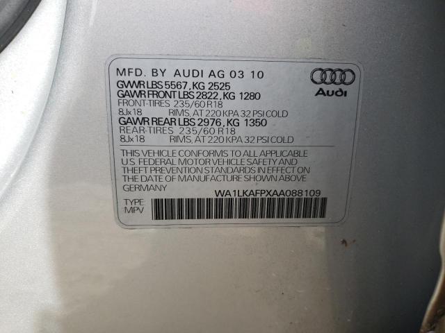 Photo 12 VIN: WA1LKAFPXAA088109 - AUDI Q5 PREMIUM 