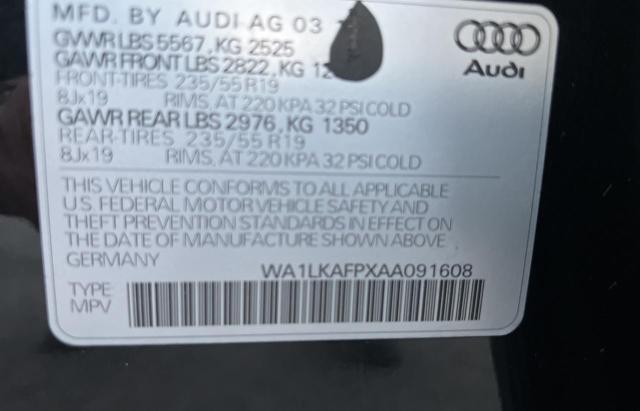 Photo 9 VIN: WA1LKAFPXAA091608 - AUDI Q5 