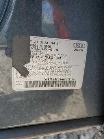 Photo 12 VIN: WA1LKAFPXAA103594 - AUDI Q5 PREMIUM 