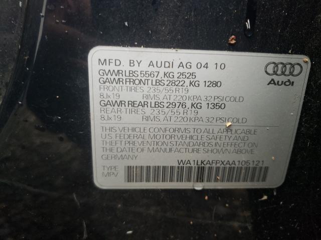 Photo 9 VIN: WA1LKAFPXAA105121 - AUDI Q5 PREMIUM 