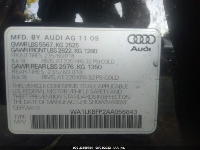 Photo 8 VIN: WA1LKBFP2AA056843 - AUDI Q5 