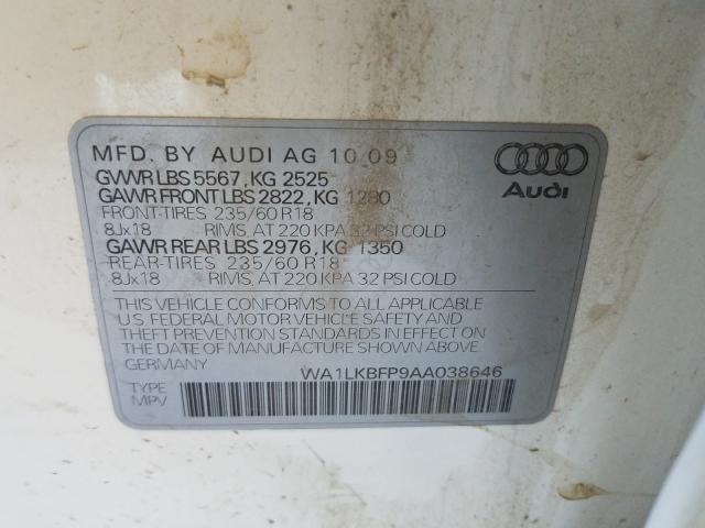 Photo 9 VIN: WA1LKBFP9AA038646 - AUDI Q5 PREMIUM 