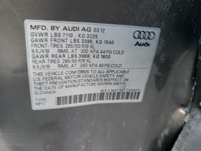 Photo 11 VIN: WA1LMAFE0CD008231 - AUDI Q7 