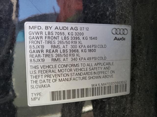 Photo 9 VIN: WA1LMAFE0DD003032 - AUDI Q7 PREMIUM 