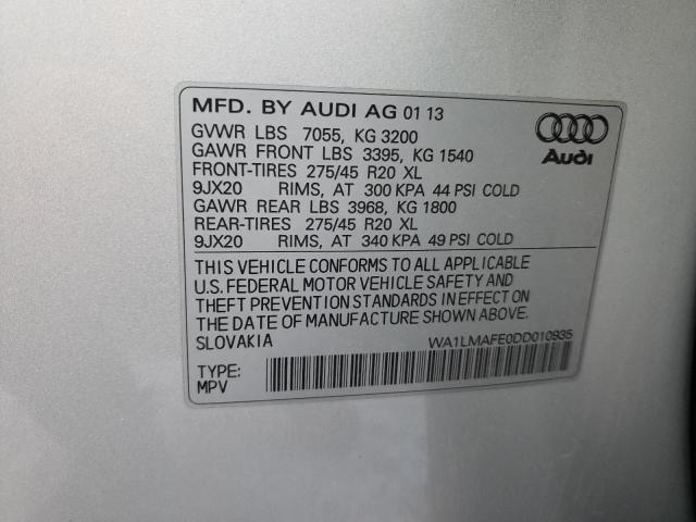 Photo 9 VIN: WA1LMAFE0DD010935 - AUDI Q7 