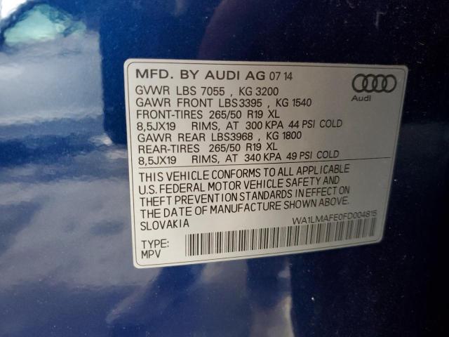 Photo 12 VIN: WA1LMAFE0FD004815 - AUDI Q7 