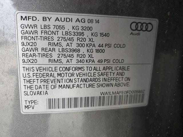 Photo 13 VIN: WA1LMAFE0FD005852 - AUDI Q7 