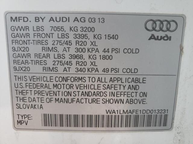 Photo 9 VIN: WA1LMAFE1DD013231 - AUDI Q7 