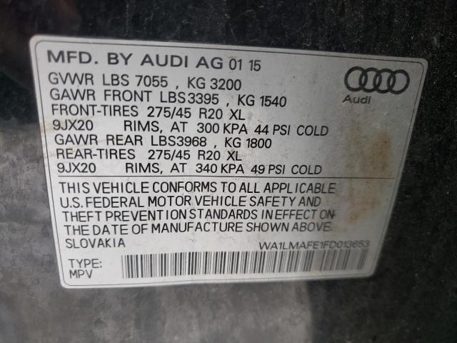 Photo 13 VIN: WA1LMAFE1FD013653 - AUDI Q7 