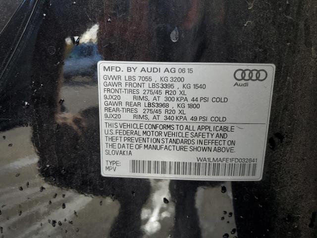 Photo 12 VIN: WA1LMAFE1FD032641 - AUDI Q7 TDI PRE 