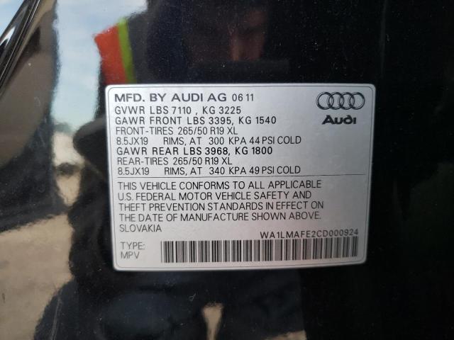 Photo 12 VIN: WA1LMAFE2CD000924 - AUDI Q7 