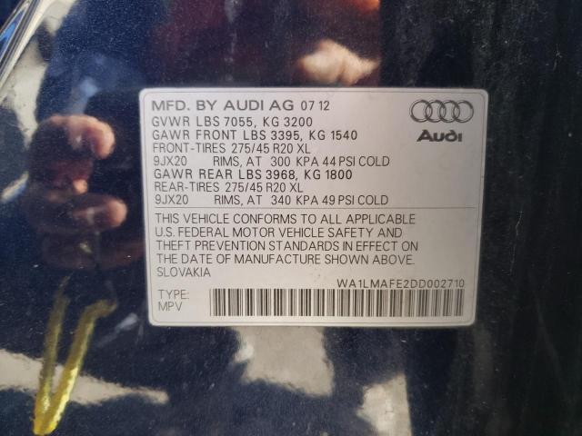 Photo 13 VIN: WA1LMAFE2DD002710 - AUDI Q7 PREMIUM 