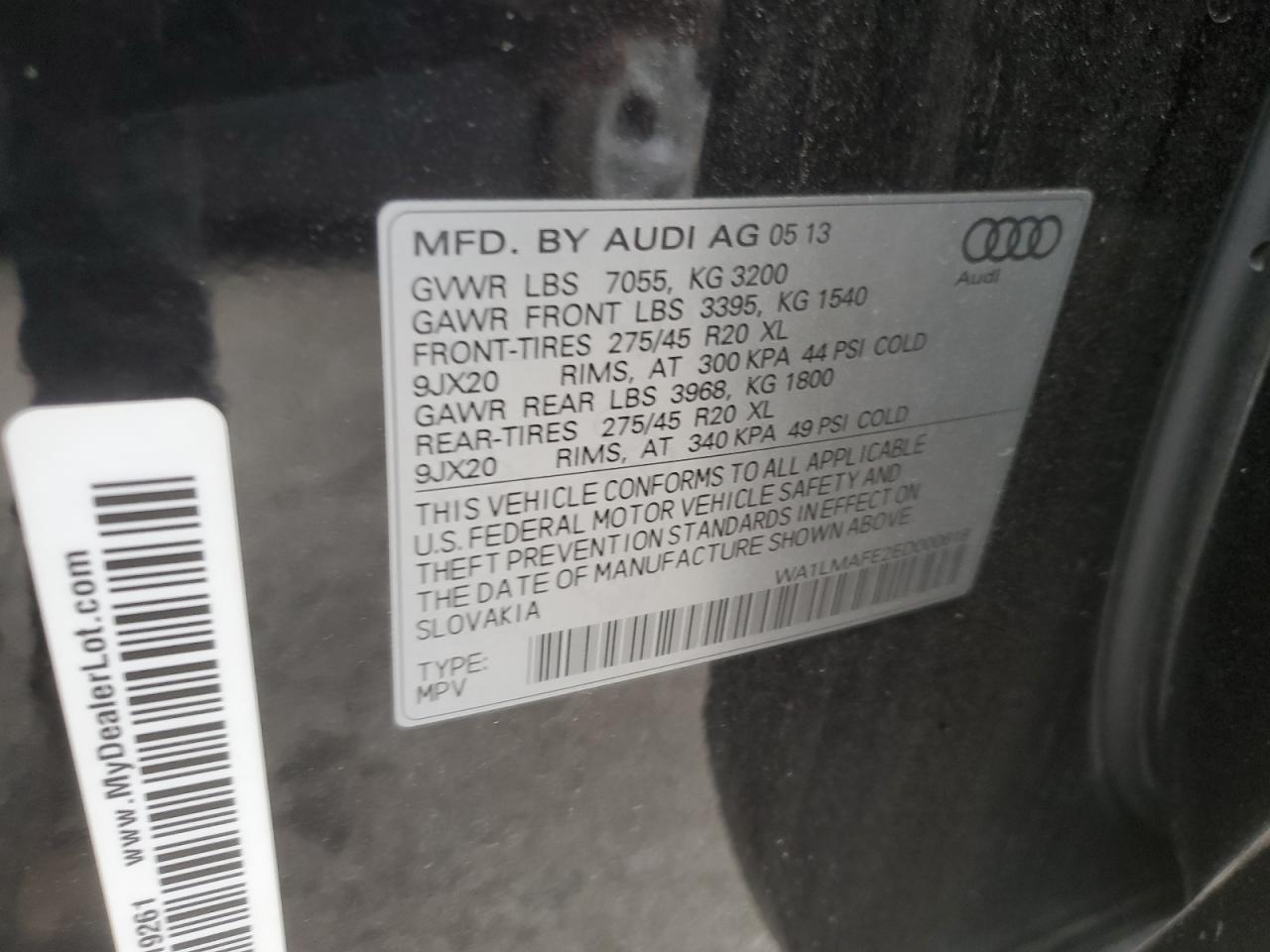 Photo 12 VIN: WA1LMAFE2ED000618 - AUDI Q7 