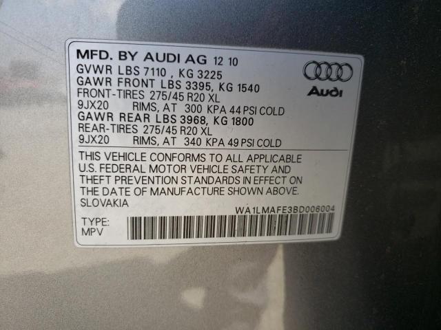 Photo 9 VIN: WA1LMAFE3BD006004 - AUDI Q7 PREMIUM 