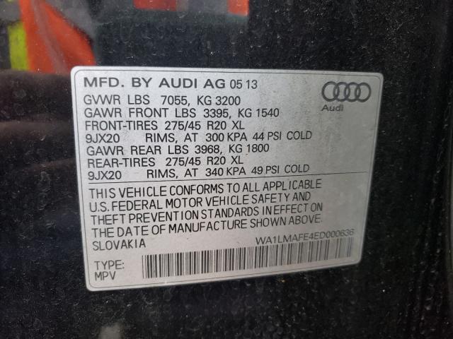 Photo 9 VIN: WA1LMAFE4ED000636 - AUDI Q7 