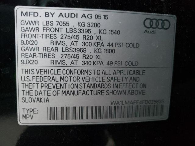 Photo 12 VIN: WA1LMAFE4FD025635 - AUDI Q7 