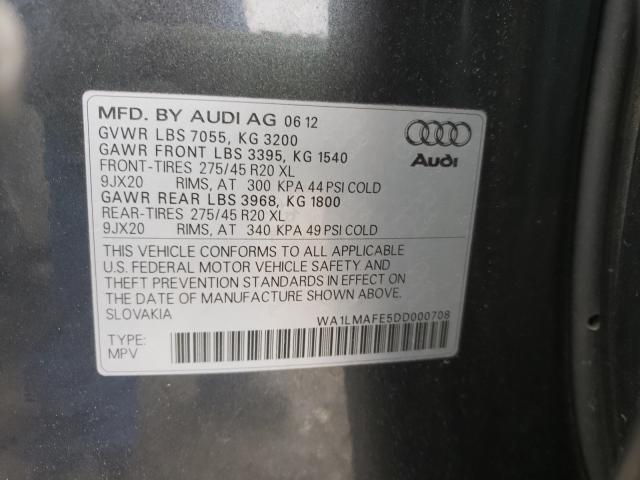 Photo 9 VIN: WA1LMAFE5DD000708 - AUDI Q7 