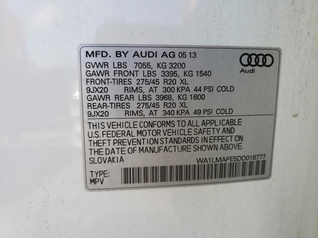 Photo 9 VIN: WA1LMAFE5DD016777 - AUDI Q7 