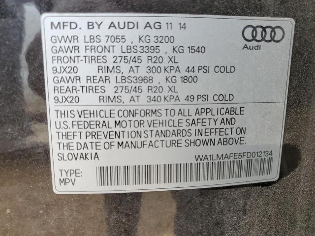 Photo 9 VIN: WA1LMAFE5FD012134 - AUDI Q7 