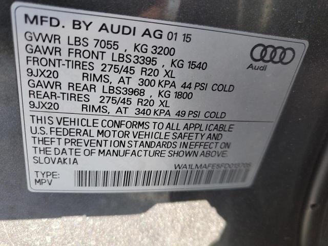 Photo 12 VIN: WA1LMAFE5FD013705 - AUDI Q7 TDI PRE 