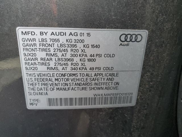 Photo 12 VIN: WA1LMAFE5FD015129 - AUDI Q7 