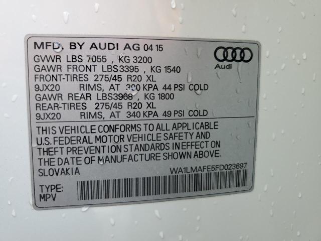 Photo 12 VIN: WA1LMAFE5FD023697 - AUDI Q7 