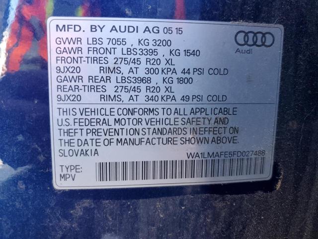 Photo 12 VIN: WA1LMAFE5FD027488 - AUDI Q7 