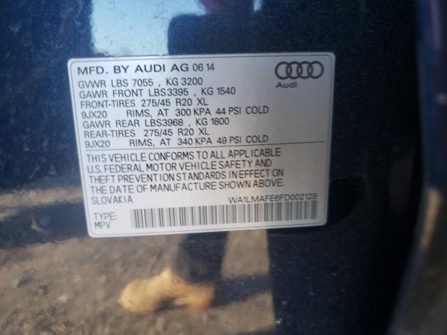 Photo 9 VIN: WA1LMAFE6FD002129 - AUDI Q7 