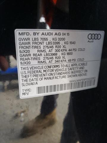 Photo 9 VIN: WA1LMAFE6FD023353 - AUDI Q7 