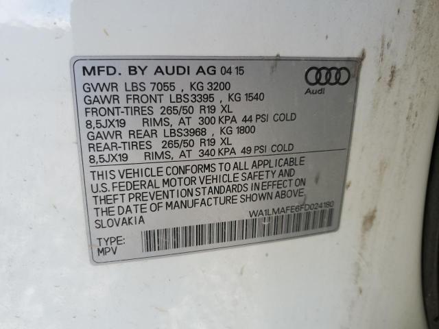 Photo 12 VIN: WA1LMAFE6FD024180 - AUDI Q7 TDI PRE 