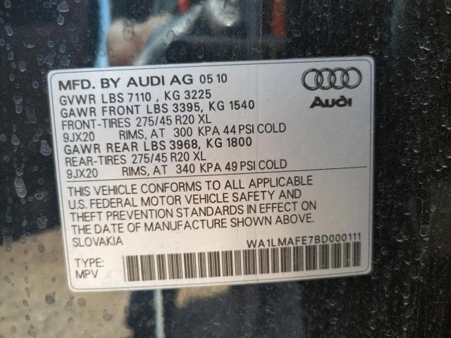 Photo 9 VIN: WA1LMAFE7BD000111 - AUDI Q7 PREMIUM 