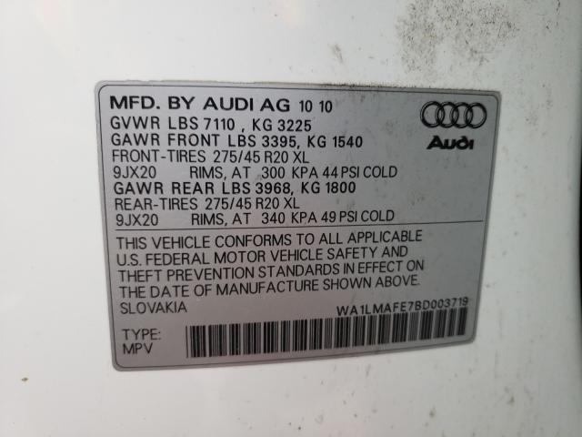 Photo 9 VIN: WA1LMAFE7BD003719 - AUDI Q7 PREMIUM 