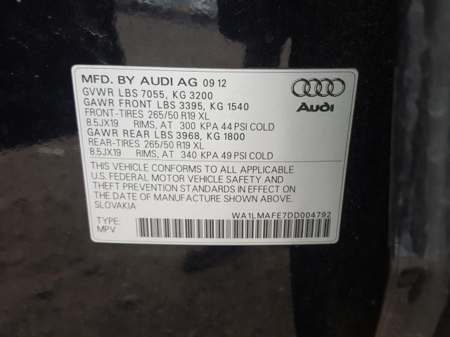 Photo 9 VIN: WA1LMAFE7DD004792 - AUDI Q7 