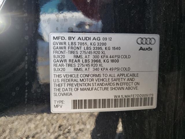 Photo 9 VIN: WA1LMAFE7DD005179 - AUDI Q7 PREMIUM 