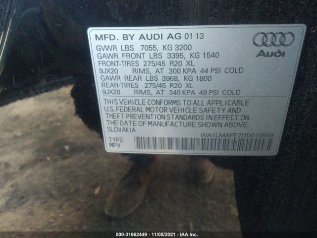 Photo 8 VIN: WA1LMAFE7DD010589 - AUDI Q7 