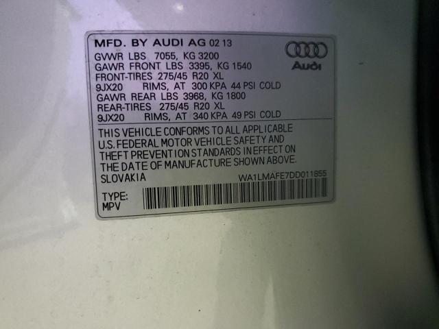 Photo 12 VIN: WA1LMAFE7DD011855 - AUDI Q7 PREMIUM 