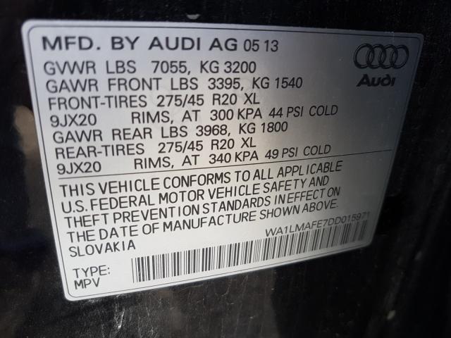 Photo 9 VIN: WA1LMAFE7DD015971 - AUDI Q7 