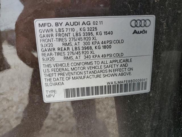 Photo 12 VIN: WA1LMAFE8BD008041 - AUDI Q7 