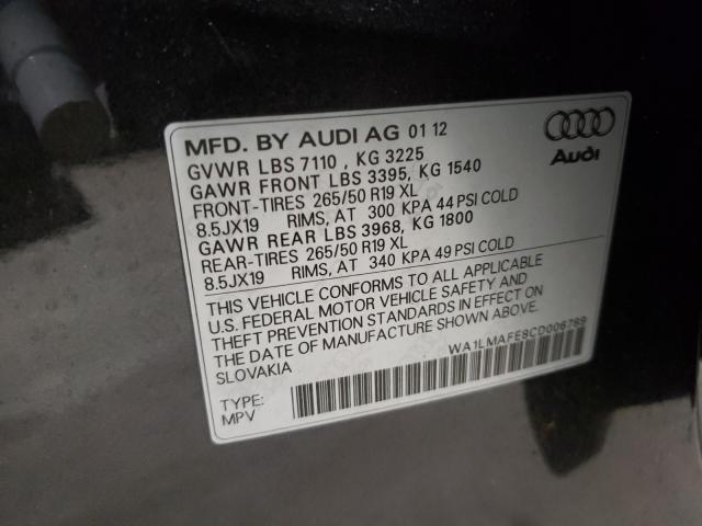 Photo 9 VIN: WA1LMAFE8CD006789 - AUDI Q7 