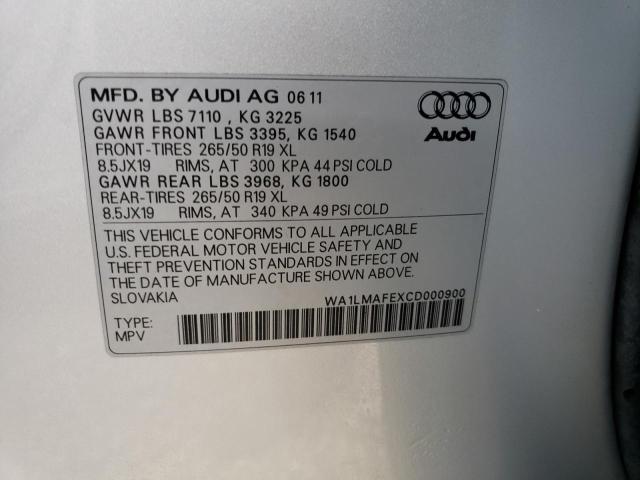 Photo 9 VIN: WA1LMAFEXCD000900 - AUDI Q7 PREMIUM 