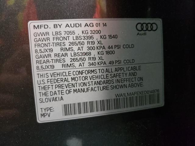 Photo 9 VIN: WA1LMAFEXED014976 - AUDI Q7 