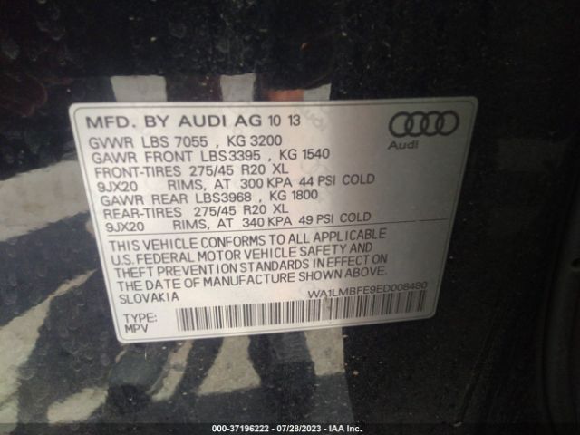 Photo 8 VIN: WA1LMBFE9ED008480 - AUDI Q7 