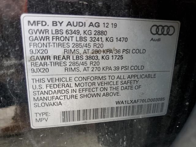 Photo 12 VIN: WA1LXAF70LD003085 - AUDI Q7 PREMIUM 