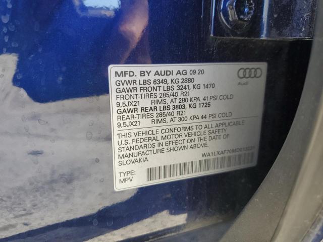 Photo 12 VIN: WA1LXAF70MD013231 - AUDI Q7 