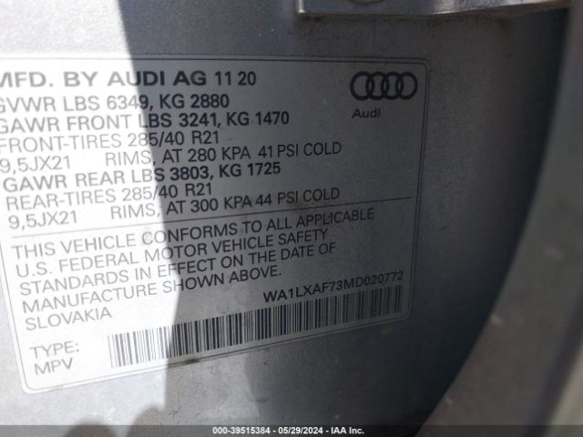 Photo 8 VIN: WA1LXAF73MD020772 - AUDI Q7 