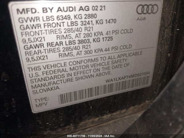 Photo 8 VIN: WA1LXAF74MD031554 - AUDI Q7 