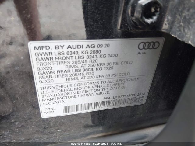 Photo 8 VIN: WA1LXAF75MD012978 - AUDI Q7 