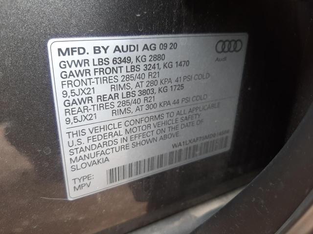 Photo 9 VIN: WA1LXAF75MD014584 - AUDI Q7 PREMIUM 