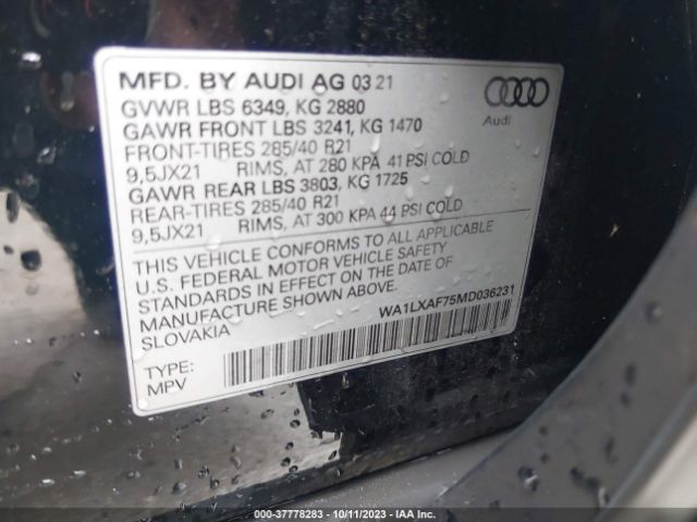 Photo 8 VIN: WA1LXAF75MD036231 - AUDI Q7 